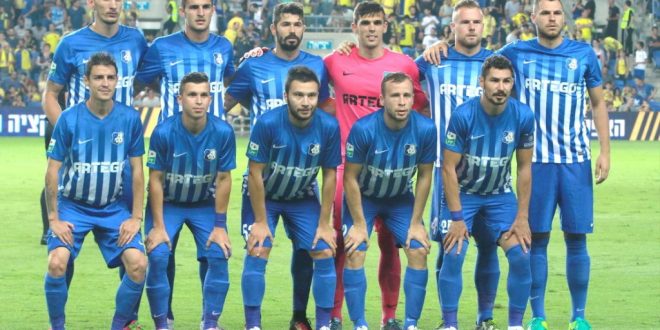 FOTO / IMAGINII DE LA ÎNCEPUTUL MECIULUI MACCABI TEL AVIV – PANDURII TÂRGU JIU