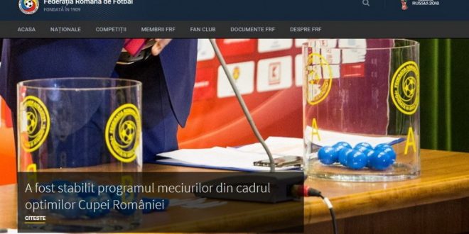 Programul meciurilor din cadrul optimilor Cupei României / Pandurii va juca cu FC Viitorul